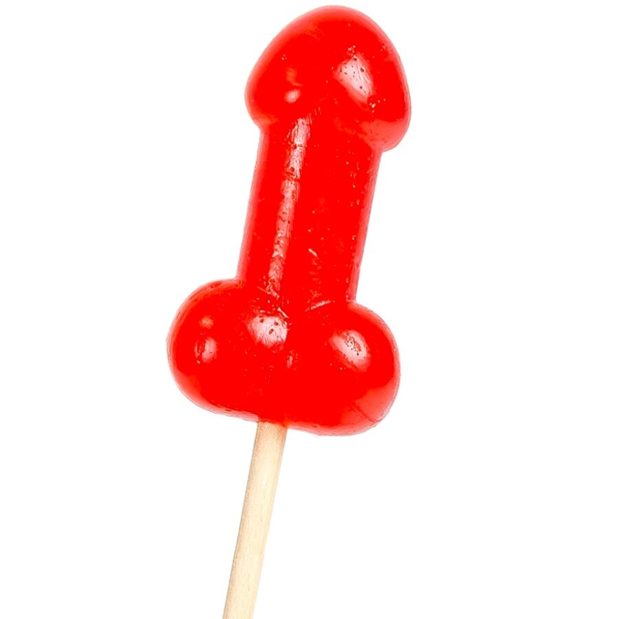 Imagen que nos facilita SECRETPLAY COSMETIC de su producto erótico SECRETPLAY - PIRULETA PENE CARAMELO CEREZA CON EFECTO CALOR PICANTE para nuestra categoría "ARTÍCULOS VARIOS|Dulces|Golosinas Divertidas".