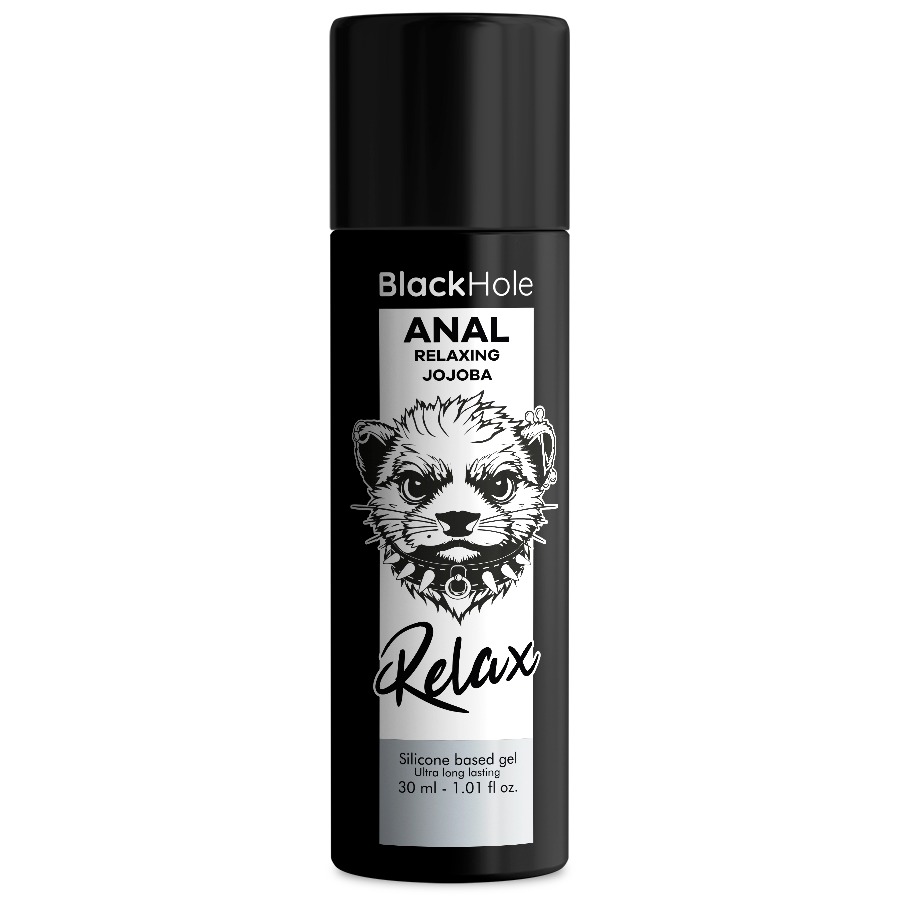 Imagen que nos facilita BLACK HOLE de su producto erótico BLACK HOLE - ANAL RELAXING CON JOJOBA BASE SILICONA 30 ML para nuestra categoría "DROGUERÍA |Lubricantes|Base Silicona".