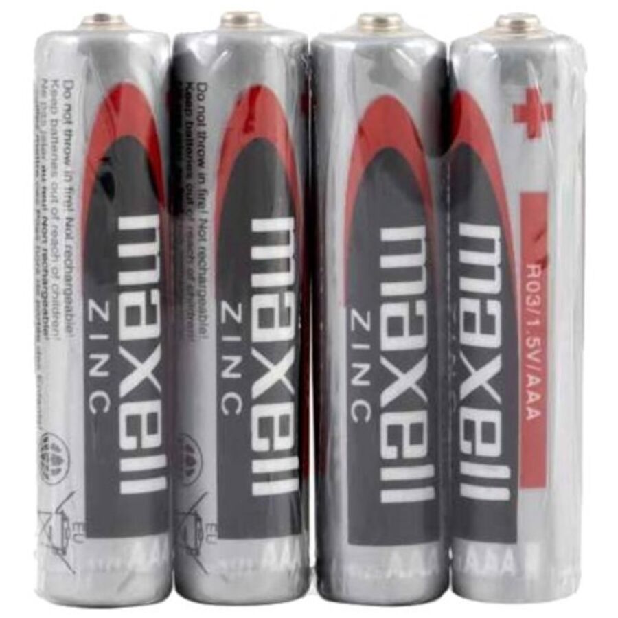 Imagen que nos facilita MAXELL de su producto erótico MAXELL - PILA SALINA MANGANESO AAA R03 RETRACTIL*4 para nuestra categoría "ARTÍCULOS VARIOS|Pilas|Pilas Alcalinas".
