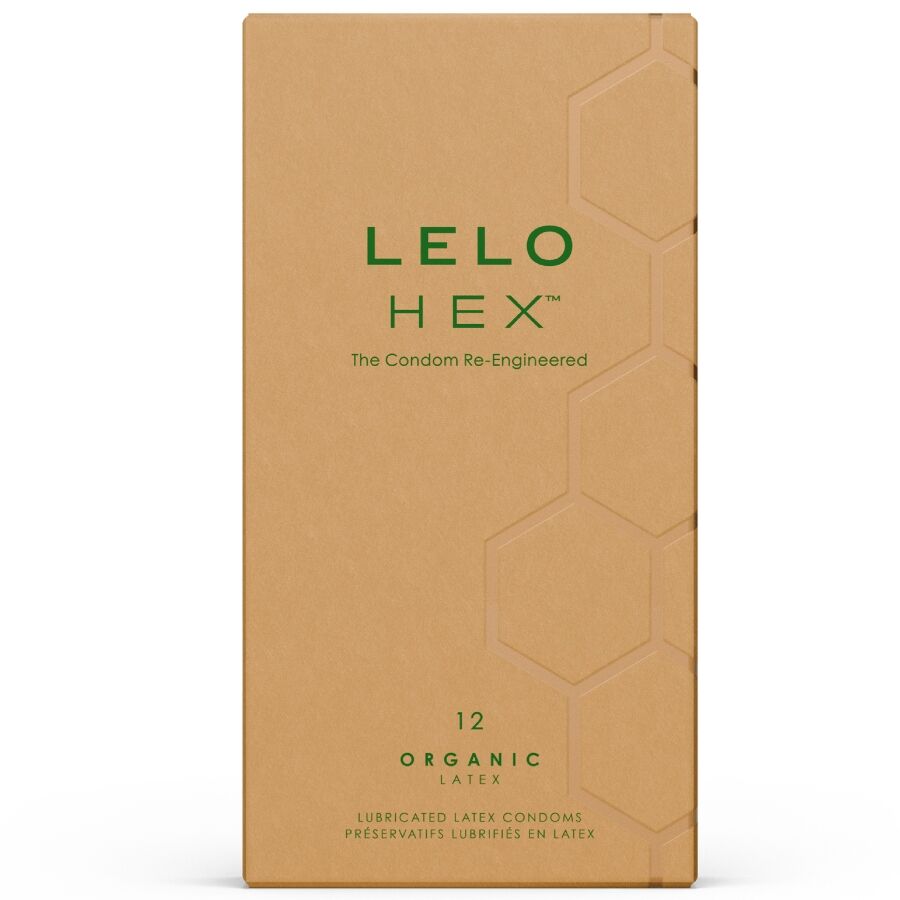 Imagen que nos facilita LELO de su producto erótico LELO - HEX ORGANIC PRESERVATIVO CAJA 12 UDS para nuestra categoría "PRESERVATIVOS |Todos los tamaños de cajas|Cajas de 4 a 24".