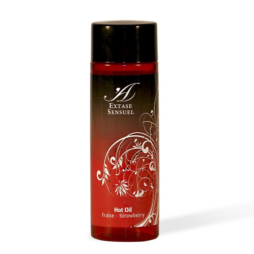 Imagen que nos facilita EXTASE SENSUAL de su producto erótico EXTASE SENSUAL - ACEITE ESTIMULANTE CALOR FRESA 100 ML para nuestra categoría "DROGUERÍA |Para Masajes|Con efecto calor".