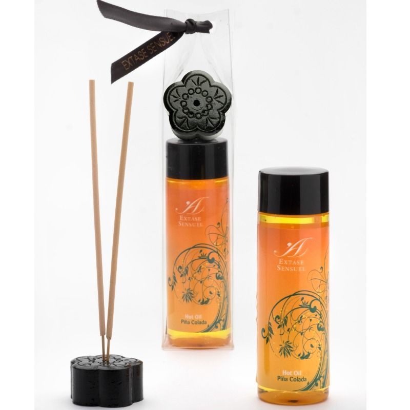 Imagen que nos facilita EXTASE SENSUAL de su producto erótico EXTASE SENSUAL - ACEITE ESTIMULANTE CALOR PIÑA COLADA 100 ML para nuestra categoría "DROGUERÍA |Para Masajes|Con efecto calor".
