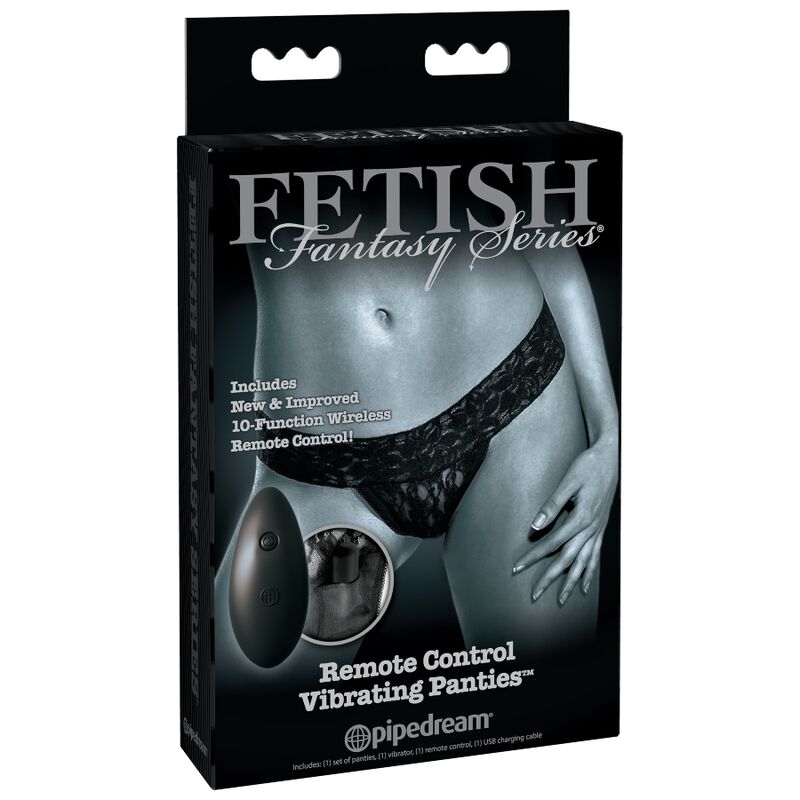Imagen que nos facilita PIPEDREAMS de su producto erótico FETISH FANTASY LIMITED EDITION - TANGA VIBRADOR REMOTO para nuestra categoría "JUGUETES BIENESTAR |Vibradores|Vibradores control remoto".