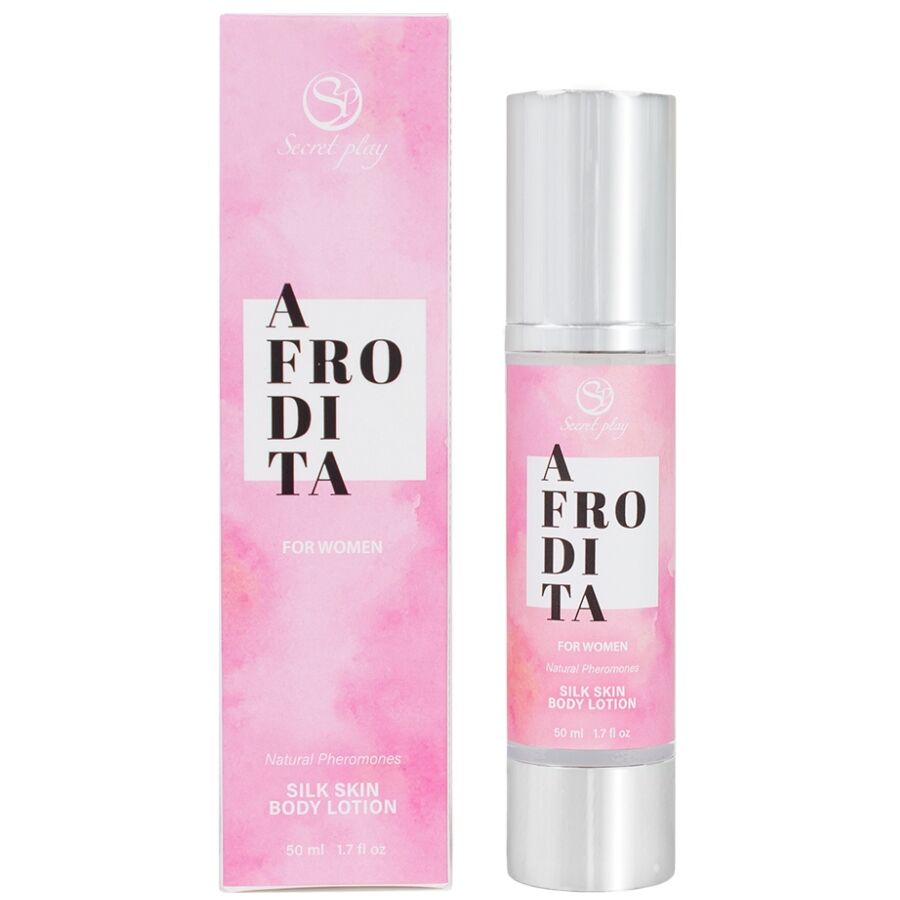 Imagen que nos facilita SECRETPLAY COSMETIC de su producto erótico SECRETPLAY - AFRODITA LOCIÓN CORPORAL PIEL DE SEDA para nuestra categoría "DROGUERÍA |Para Masajes|Aceites sin sabores".