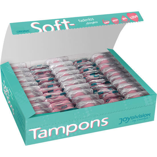 Imagen que nos facilita JOYDIVISION SOFT-TAMPONS de su producto erótico JOYDIVISION SOFT-TAMPONS - TAMPONES ORIGINALES MINI LOVE / 50UDS para nuestra categoría "DROGUERÍA |Tampón higiénico".