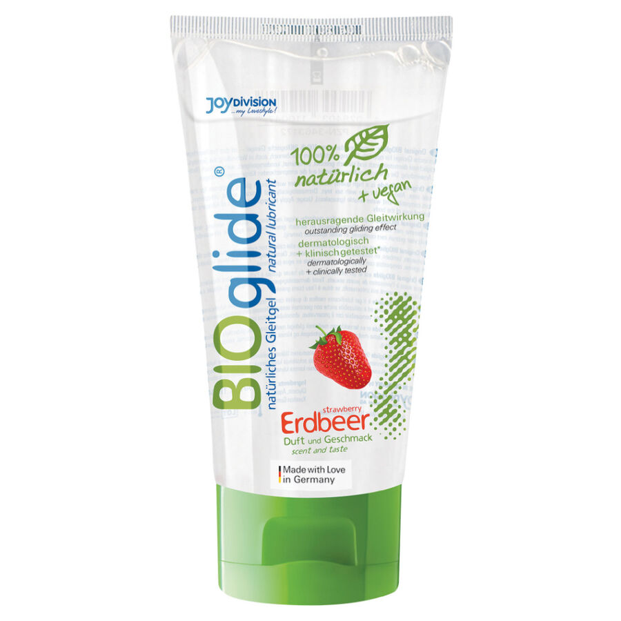 Imagen que nos facilita JOYDIVISION BIOGLIDE de su producto erótico JOYDIVISION BIOGLIDE - LUBRICANTE SABOR FRESA 80 ML para nuestra categoría "DROGUERÍA |Lubricantes|Con deliciosos Sabores".