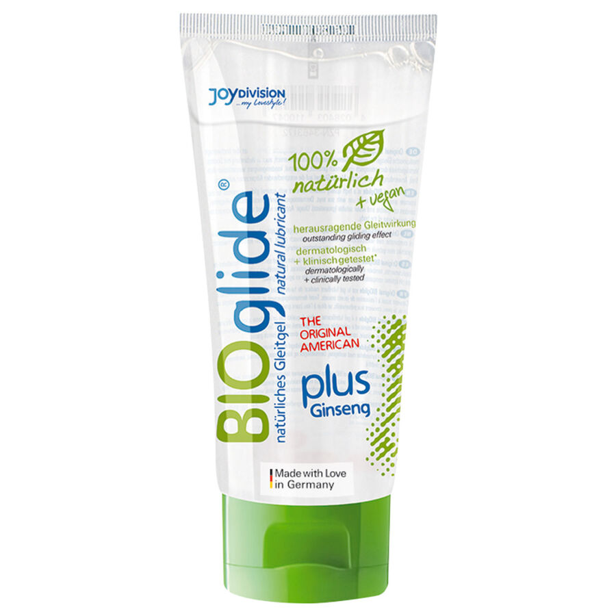 Imagen que nos facilita JOYDIVISION BIOGLIDE de su producto erótico JOYDIVISION BIOGLIDE - PLUS LUBRICANTE CON GINSENG 100 ML para nuestra categoría "DROGUERÍA |Lubricantes|Bio Ecólogico".