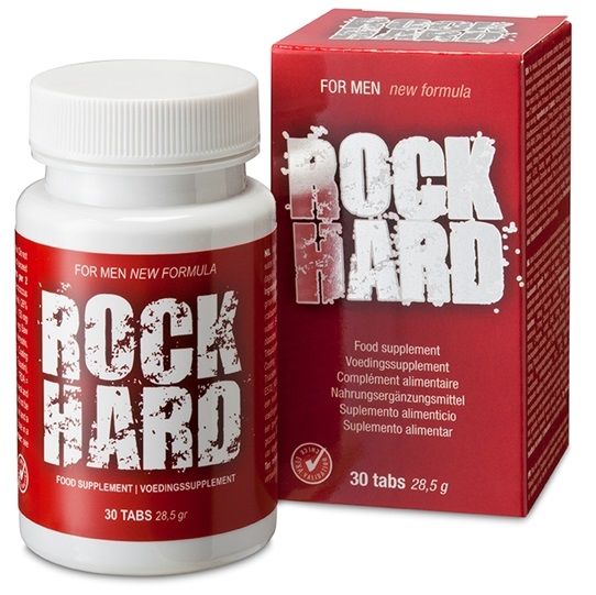 Imagen que nos facilita COBECO PHARMA de su producto erótico Rock Hard – Complemento alimenticio para la vitalidad masculina para nuestra categoría "DROGUERÍA |Complementos Alimenticios|Cápsulas para Hombres".