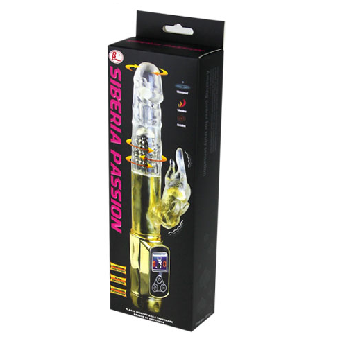 Imagen que nos facilita BAILE ROTATIONS de su producto erótico BAILE - RABBIT SIBERIA PASSION GOLD para nuestra categoría "JUGUETES BIENESTAR |Vibradores|Rotadores y vibradores".