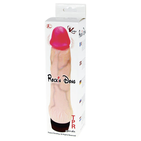 Imagen que nos facilita BAILE VIBRATORS de su producto erótico BAILE - ROCKIN DONG PENE CYBER SKIN II para nuestra categoría "JUGUETES BIENESTAR |Dildos sin Vibración|Penes realisticos".