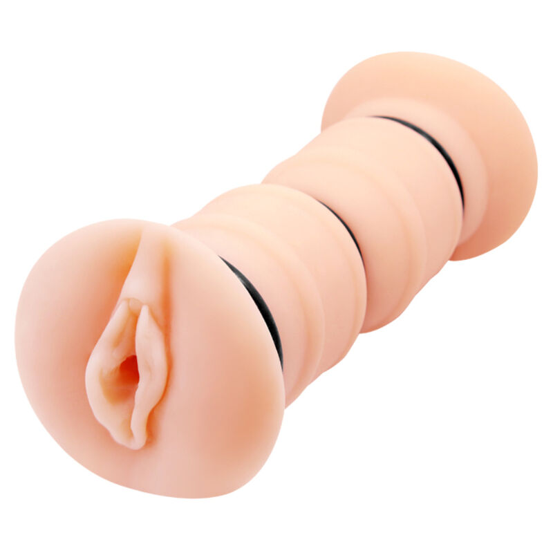 Imagen que nos facilita CRAZY BULL de su producto erótico CRAZY BULL - EMMA MASTURBADOR DOBLE VAGINA REALÍSTICO para nuestra categoría "JUGUETES BIENESTAR |Juguetes para Hombres|Vaginas sin vibración".