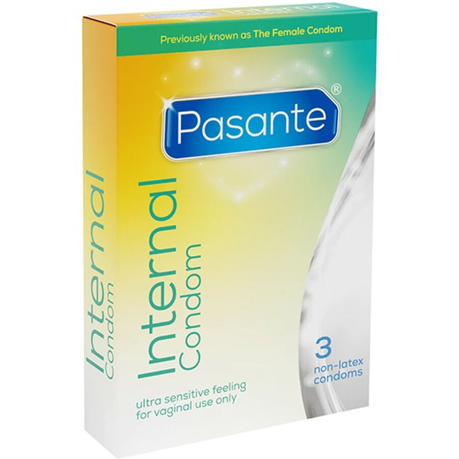 Imagen que nos facilita PASANTE de su producto erótico PASANTE - INTERNAL PRESERVATIVO SIN LATEX 3 UNIDADES para nuestra categoría "PRESERVATIVOS |Sin Latex".
