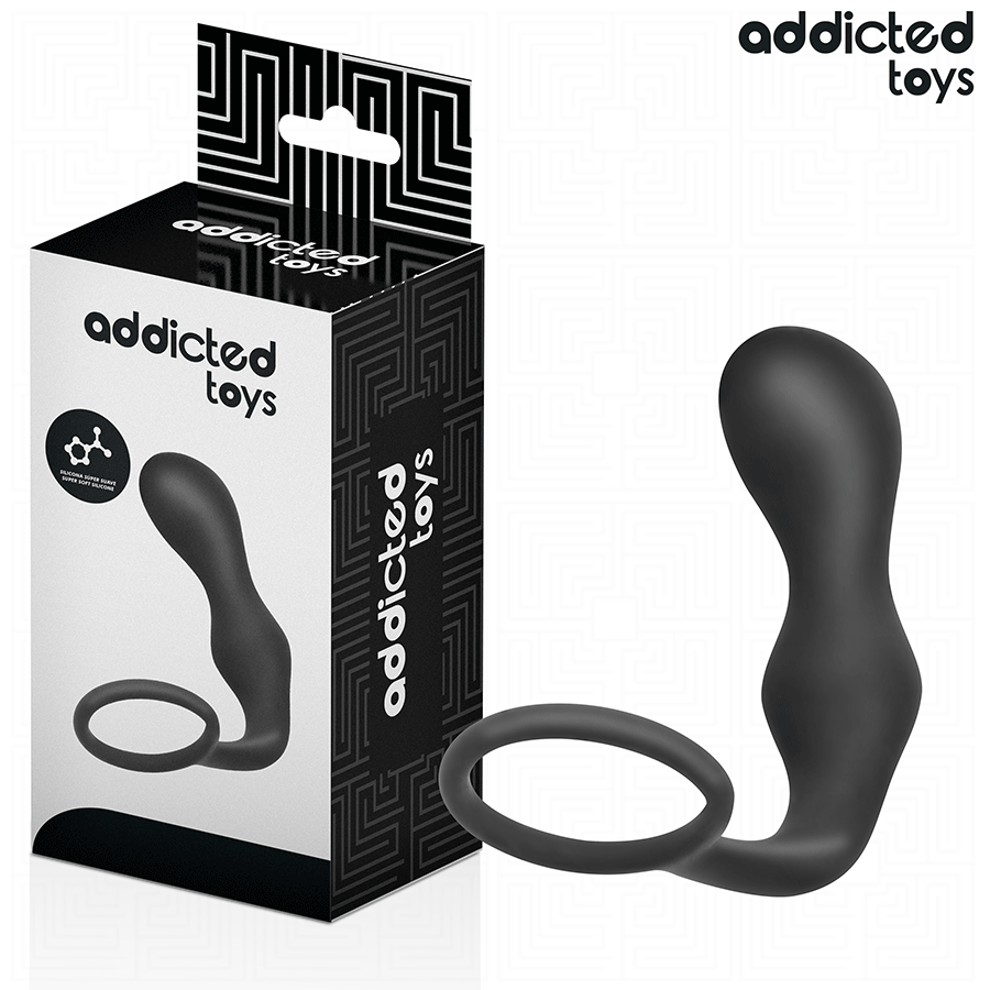 Imagen que nos facilita ADDICTED TOYS de su producto erótico ADDICTED TOYS - PLUG ANAL CON ANILLO SILICONA MODELO 3 para nuestra categoría "JUGUETES BIENESTAR |Anal|Plugs Anales".