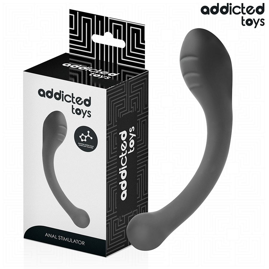 Imagen que nos facilita ADDICTED TOYS de su producto erótico ADDICTED TOYS - ESTIMULADOR ANAL DOBLE SILICONA 18 CM para nuestra categoría "JUGUETES BIENESTAR |Anal|Plugs Anales".