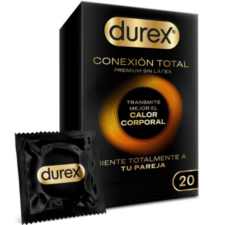 Imagen que nos facilita DUREX CONDOMS de su producto erótico DUREX - CONEXIÓN TOTAL ULTRA FINO PLUS SIN LÁTEX 20 UNIDADES para nuestra categoría "PRESERVATIVOS |Todos los tamaños de cajas|Cajas de 4 a 24".