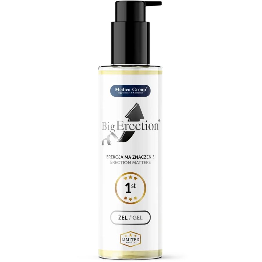 Imagen que nos facilita MEDICA GROUP de su producto erótico MEDICA GROUP - BIG ERECTION GEL ÍNTIMO PARA HOMBRE 150 ML para nuestra categoría "DROGUERÍA |Estimulantes para Ellos|Aumento Erección".