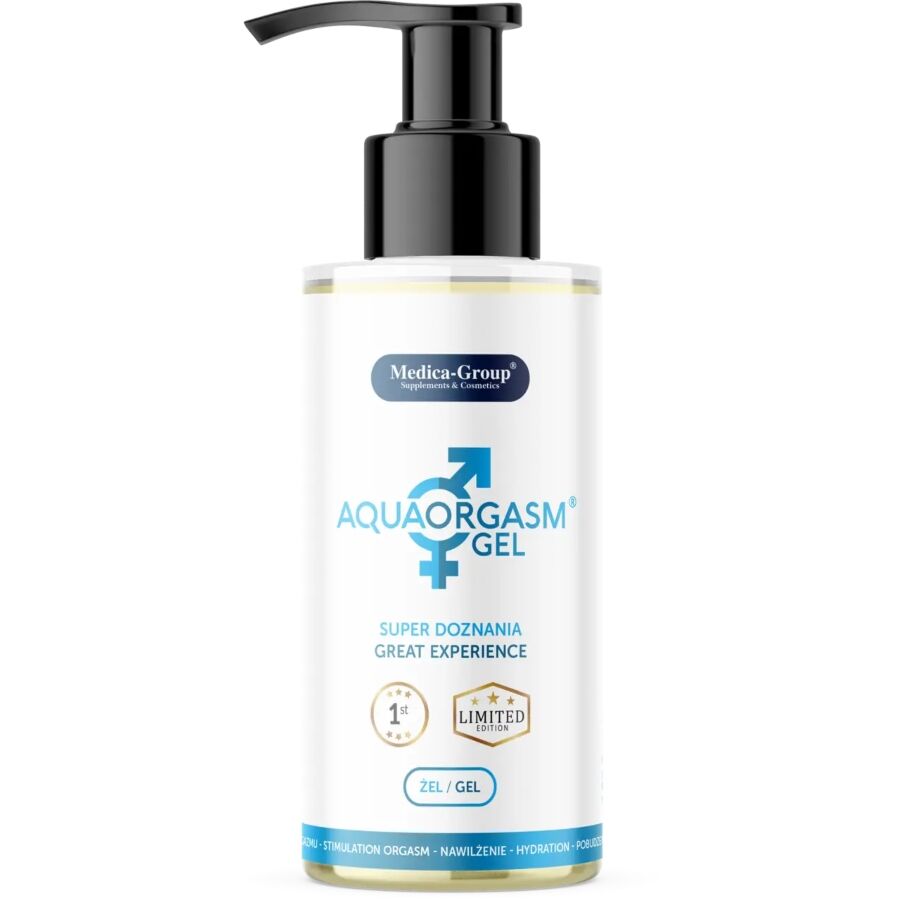 Imagen que nos facilita MEDICA GROUP de su producto erótico MEDICA GROUP - AQUA ORGASM GEL ÍNTIMO 150 ML para nuestra categoría "DROGUERÍA |Lubricantes|Base Agua".