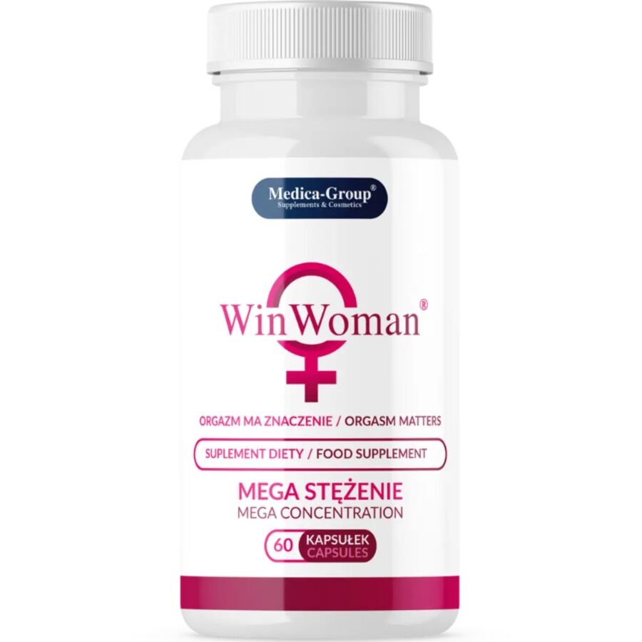 Imagen que nos facilita MEDICA GROUP de su producto erótico WinWoman – Cápsulas Naturales para Potenciar la Vitalidad Femenina y el Bienestar Íntimo para nuestra categoría "DROGUERÍA |Complementos Alimenticios|Cápsulas para Mujeres".