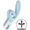 Imagen que nos facilita SATISFYER VIBRATOR de su producto erótico SATISFYER - TOUCH ME VIBRADOR RABBIT AZUL para nuestra categoría "JUGUETES BIENESTAR |Vibradores|Vibradores Rabbit".