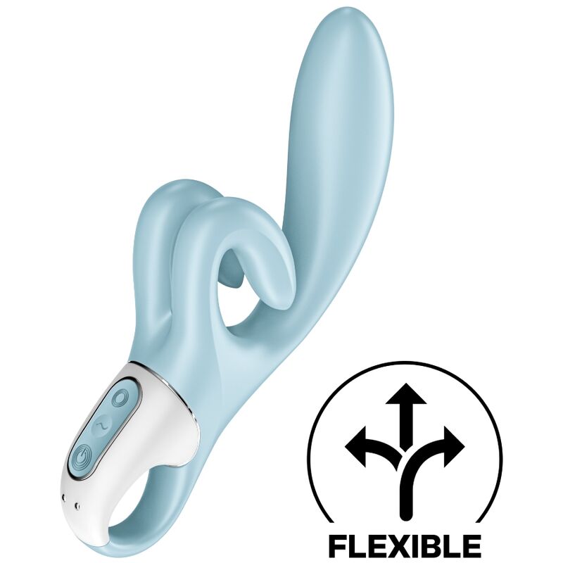 Imagen que nos facilita SATISFYER VIBRATOR de su producto erótico SATISFYER - TOUCH ME VIBRADOR RABBIT AZUL para nuestra categoría "JUGUETES BIENESTAR |Vibradores|Vibradores Rabbit".