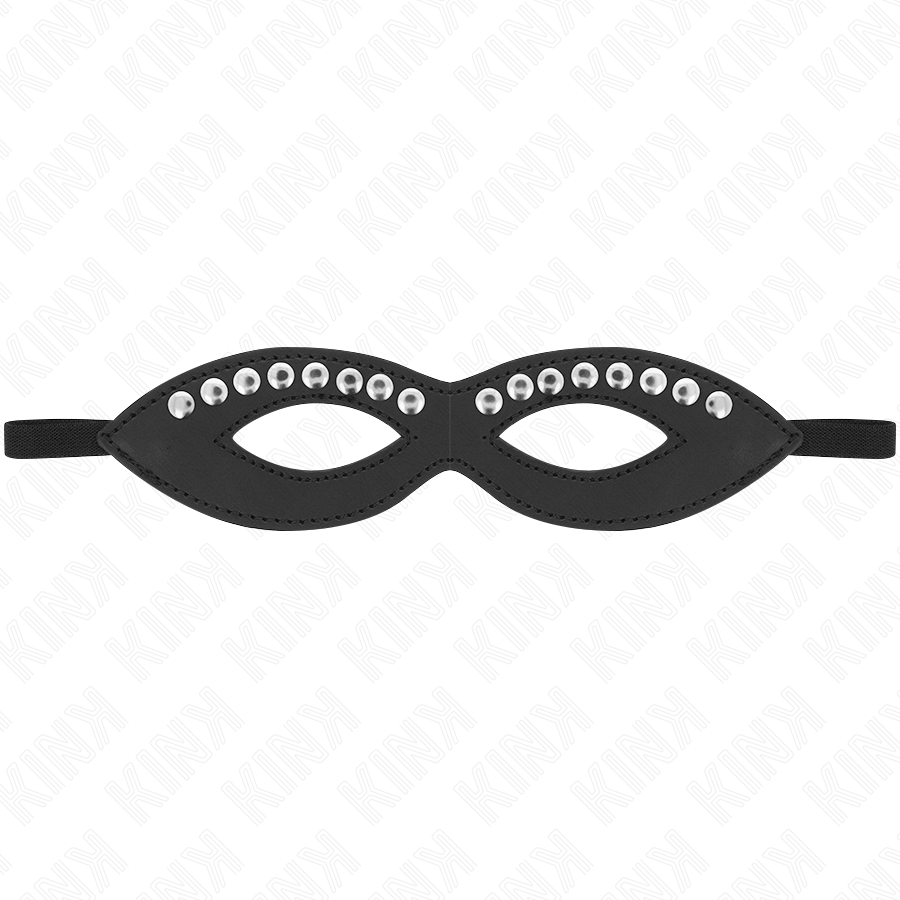Imagen que nos facilita KINK MASKED ALLURE de su producto erótico KINK - ANTIFAZ PARA OJOS CON MINI REMACHES MODELO 1 20.5 x 5.5 CM para nuestra categoría "BDSM & BONDAGE |Bondage|Antifaces".