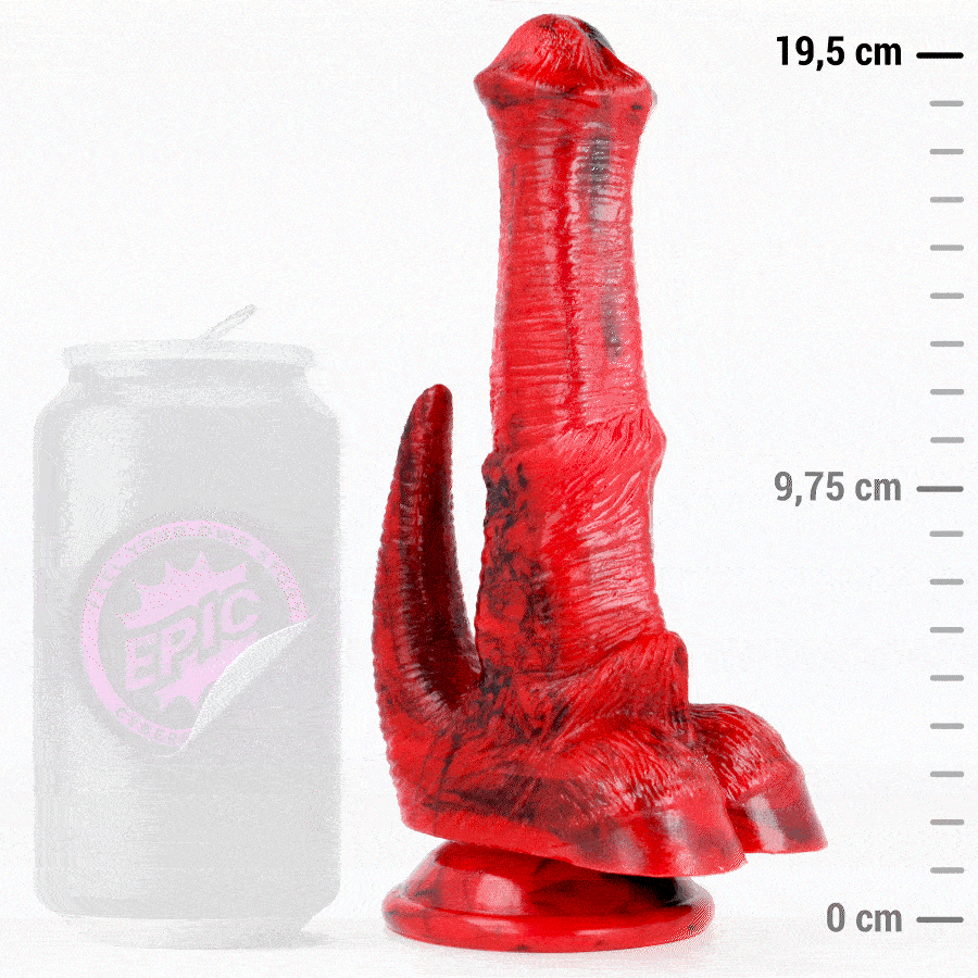 Imagen que nos facilita EPIC de su producto erótico EPIC - VULCANUS DILDO DRAGÓN DE LA NOCHE para nuestra categoría "JUGUETES BIENESTAR |Dildos sin Vibración".