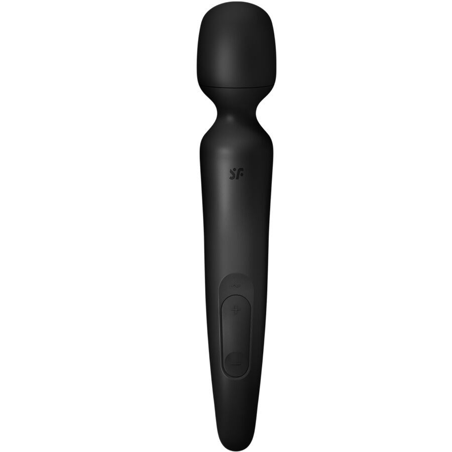 Imagen que nos facilita SATISFYER WAND de su producto erótico SATISFYER - WAND ERLAND MASAJEADOR VIBRADOR NEGRO para nuestra categoría "JUGUETES BIENESTAR |Vibradores|Vibrador WAND".