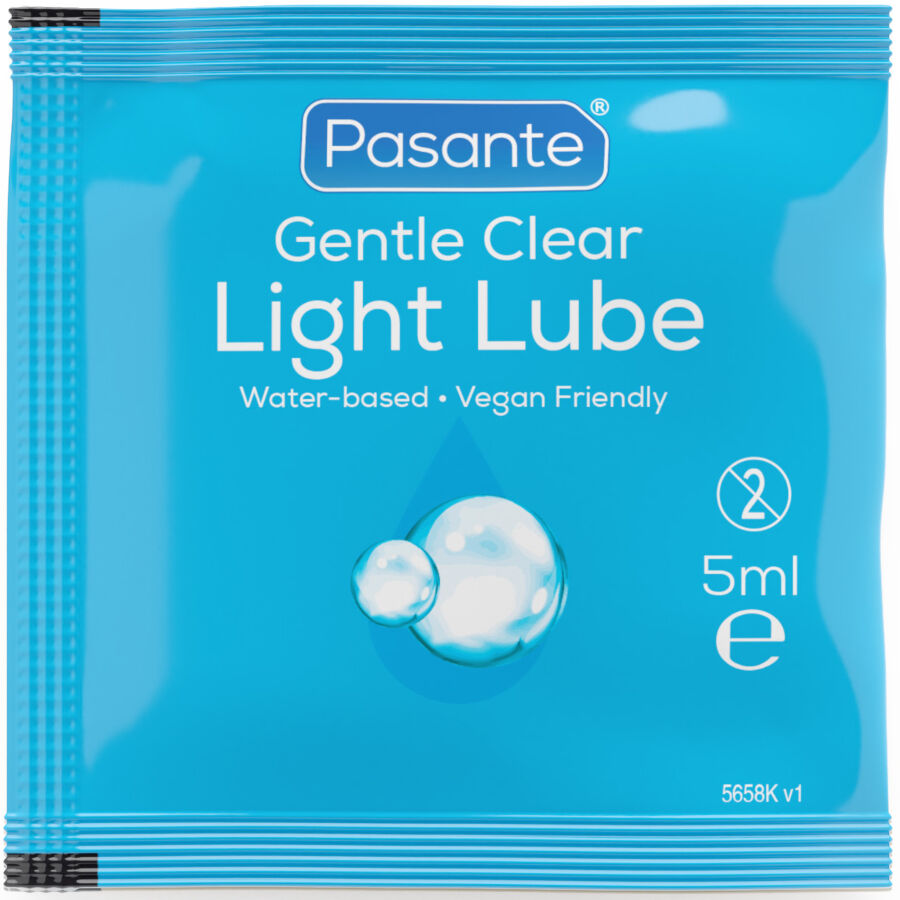 Imagen que nos facilita PASANTE de su producto erótico PASANTE - LIGHT LUBRICANTE BASE AGUA 5 ML para nuestra categoría "DROGUERÍA |Lubricantes|Base Agua".