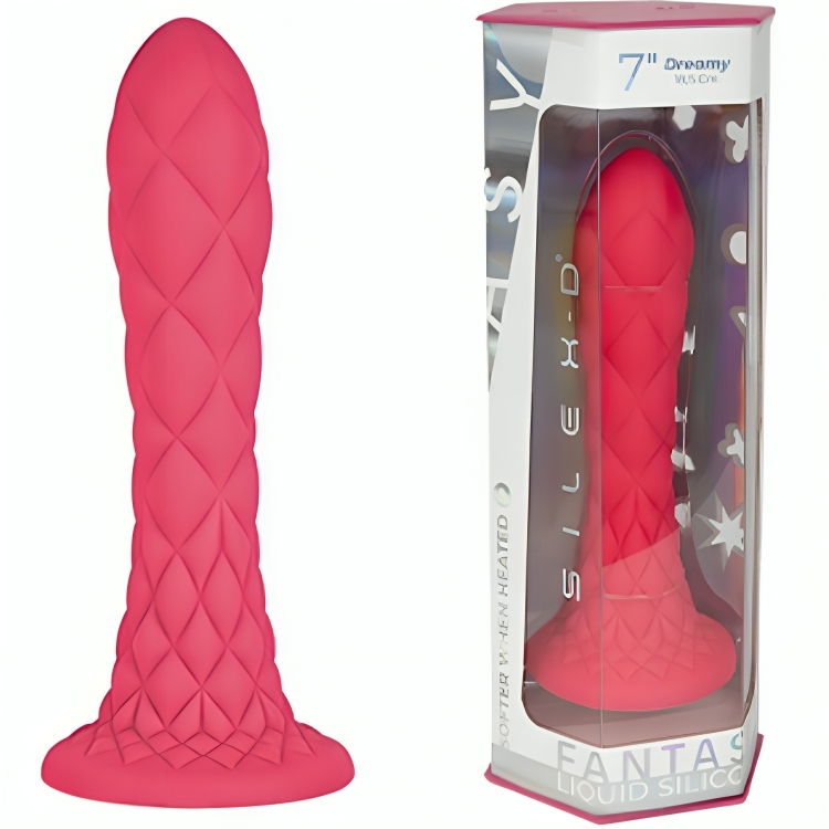 Imagen que nos facilita SILEXD de su producto erótico SILEXD - DREAMY DILDO FANTASY SILICONA LIQUIDA TERMOREACTIVO FUCSIA 18.5 CM para nuestra categoría "JUGUETES BIENESTAR |Dildos sin Vibración".
