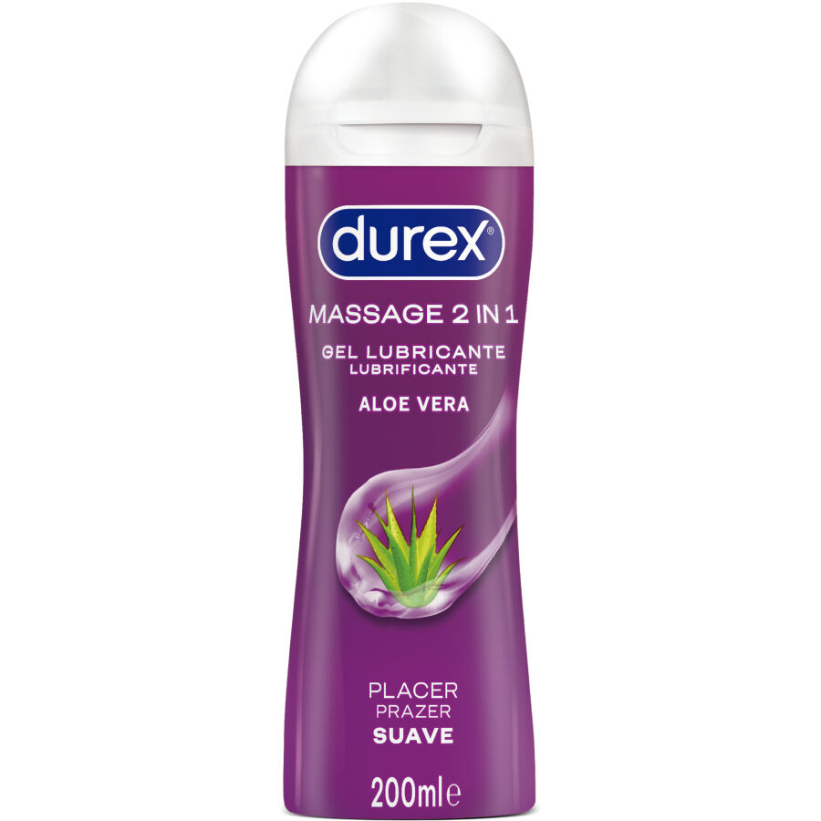 Imagen que nos facilita DUREX LUBES de su producto erótico DUREX - GEL LUBRICANTE DE MASAJE SUAVE ALOE VERA 200 ML para nuestra categoría "DROGUERÍA |Lubricantes|Con deliciosos Sabores".