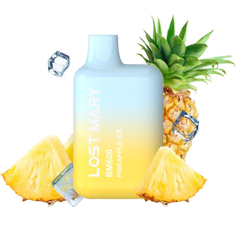 Imagen que nos facilita LOST MARY de su producto erótico LOST MARY - BM600 VAPER NICOTINA 2% DESECHABLE SABOR PIÑA HELADA para nuestra categoría "ARTÍCULOS VARIOS|Vapeadores".