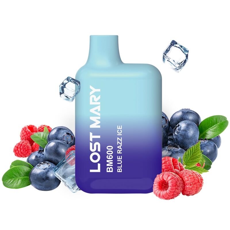 Imagen que nos facilita LOST MARY de su producto erótico LOST MARY - BM600 VAPER NICOTINA 2% DESECHABLE SABOR ARÁNDANOS HELADOS para nuestra categoría "ARTÍCULOS VARIOS|Vapeadores".