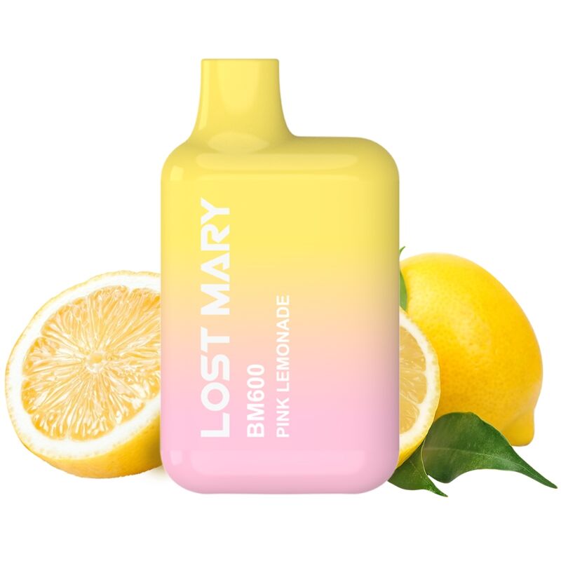Imagen que nos facilita LOST MARY de su producto erótico LOST MARY - BM600 VAPER NICOTINA 2% DESECHABLE SABOR LIMONADA ROSA para nuestra categoría "ARTÍCULOS VARIOS|Vapeadores".