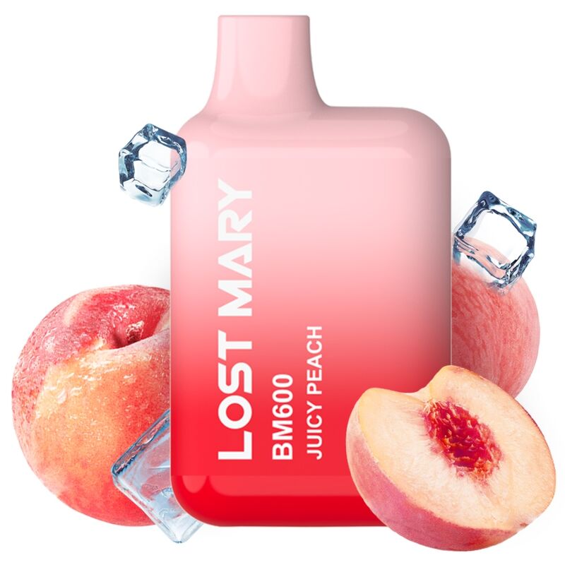 Imagen que nos facilita LOST MARY de su producto erótico LOST MARY - BM600 VAPER NICOTINA 2% DESECHABLE SABOR MELOCOTÓN para nuestra categoría "ARTÍCULOS VARIOS|Vapeadores".