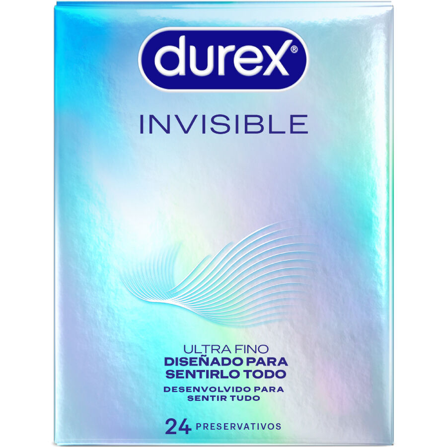 Imagen que nos facilita DUREX CONDOMS de su producto erótico DUREX - PRESERVATIVOS INVISIBLE ULTRA FINO 24 UNIDADES para nuestra categoría "PRESERVATIVOS |Sensitivos".