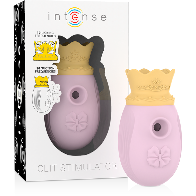 Imagen que nos facilita INTENSE FUN de su producto erótico INTENSE - ESTIMULADOR CLÍTORIS 10 MODOS DE SUCCIÓN Y LICKING - ROSA para nuestra categoría "JUGUETES BIENESTAR |Juguetes para Mujeres|Estimuladores|Succionadores con vibración".