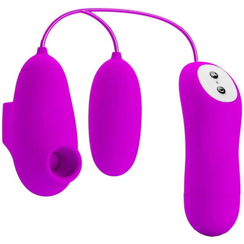 Imagen que nos facilita PRETTY LOVE de su producto erótico PRETTY LOVE - BALA VIBRADORA Y SUCCIONADOR para nuestra categoría "JUGUETES BIENESTAR |Vibradores|Vibradores control remoto".
