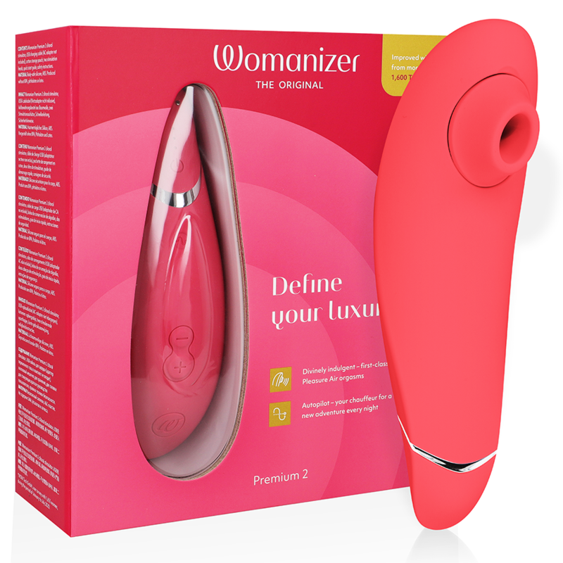 Imagen que nos facilita WOMANIZER de su producto erótico WOMANIZER - PREMIUM 2 ESTIMULADOR DE CLÍTORIS FRAMBUESA para nuestra categoría "JUGUETES BIENESTAR |Juguetes para Mujeres|Estimuladores|Succionadores sin vibración".