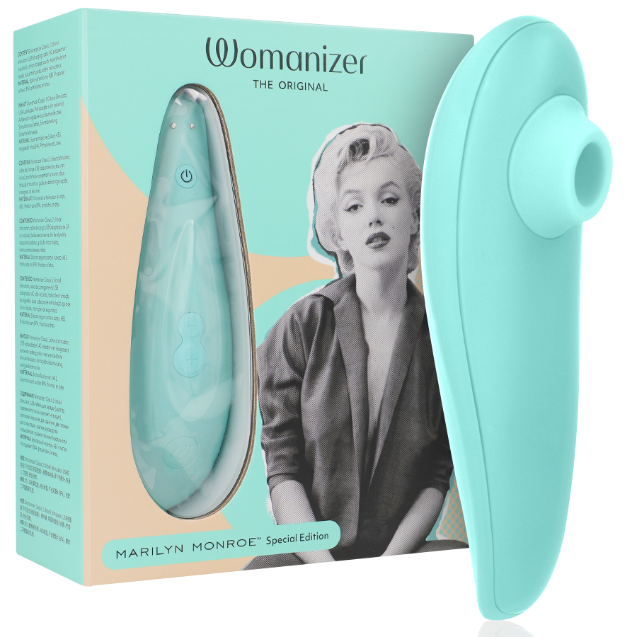 Imagen que nos facilita WOMANIZER de su producto erótico WOMANIZER - MARILYN MONROE CLASSIC 2 ESTIMULADOR DE CLÍTORIS MENTA para nuestra categoría "JUGUETES BIENESTAR |Juguetes para Mujeres|Estimuladores|Succionadores sin vibración".