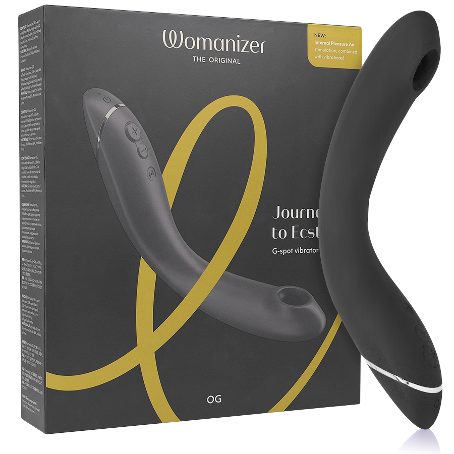 Imagen que nos facilita WOMANIZER de su producto erótico WOMANIZER - OG G-SPOT GRIS OSCURO para nuestra categoría "JUGUETES BIENESTAR |Juguetes para Mujeres|Estimuladores|Succionadores con vibración".