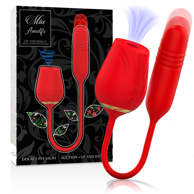Imagen que nos facilita MIA de su producto erótico MIA - AMALFI DOBLE PLEASURE SUCCIONADOR + UP AND DOWN para nuestra categoría "JUGUETES BIENESTAR |Juguetes para Mujeres|Estimuladores|Succionadores sin vibración".