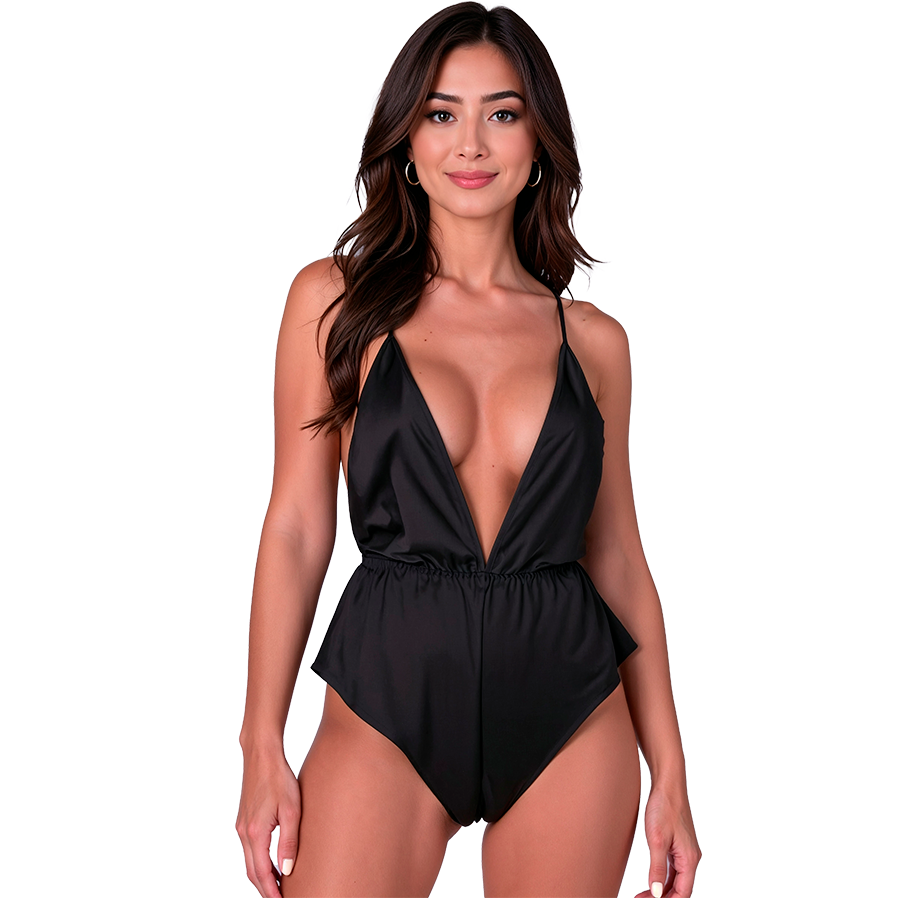 Imagen que nos facilita PASSION WOMAN TEDDIES de su producto erótico PASSION - SENSIE BODY NEGRO S/M para nuestra categoría "MODA & LENCERÍA|Lencería Mujer|Lencería Sexy|Bodys".