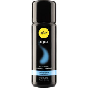 La marca PJUR nos facilita esta imagen de su producto PJUR - AQUA LUBRICANTE BASE AGUA 500 ML para nuestro catálogo.