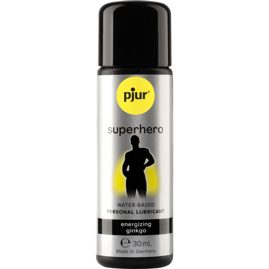 La marca PJUR nos facilita esta imagen de su producto PJUR - SUPERHERO LUBRICANTE ENERGIZANTE GINKGO 30 ML para nuestro catálogo.