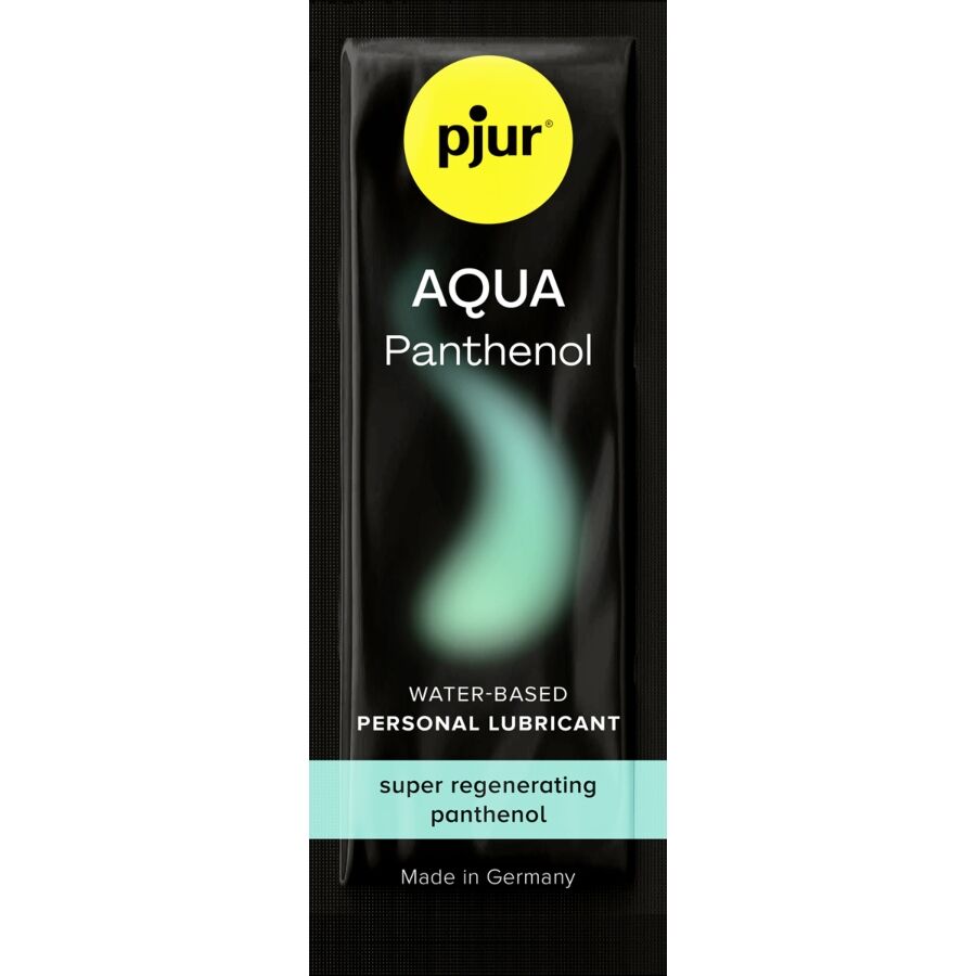 La marca PJUR nos facilita esta imagen de su producto PJUR - AQUA PANTHENOL LUBRICANTE BASE AGUA 2 ML para nuestro catálogo.