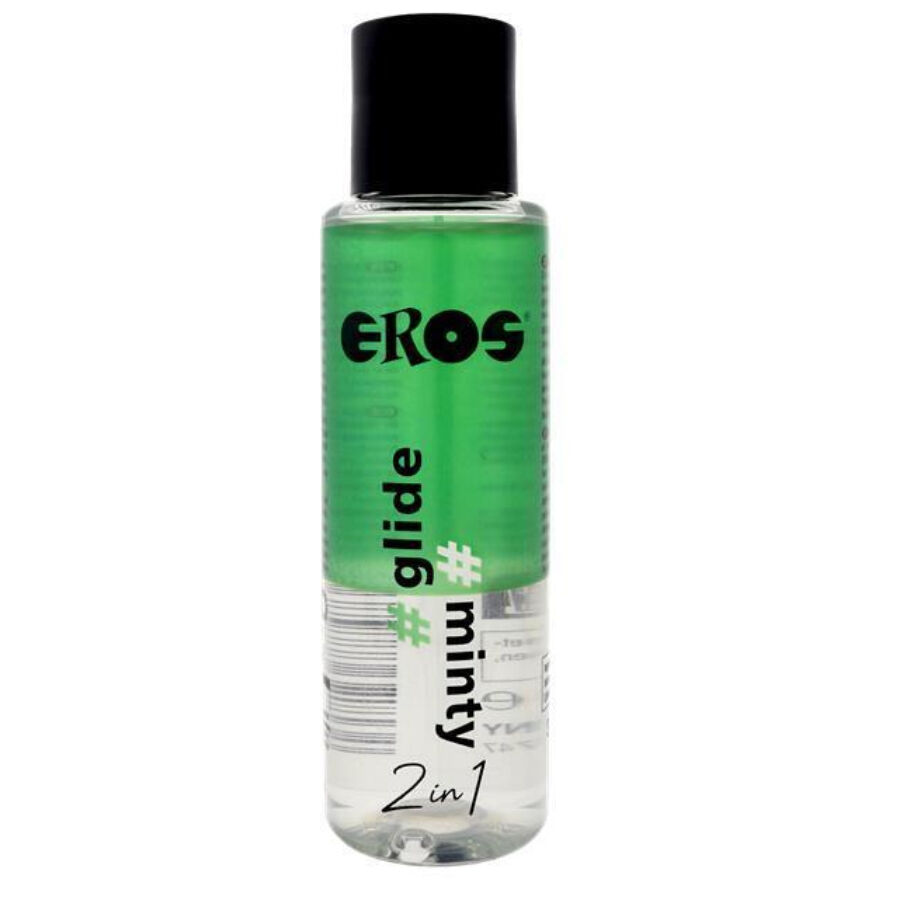 La marca EROS CLASSIC LINE nos facilita esta imagen de su producto EROS - LUBRICANTE "2 EN 1" GLIDE MINTY BASE DE SILICONA 100 ML para nuestro catálogo.