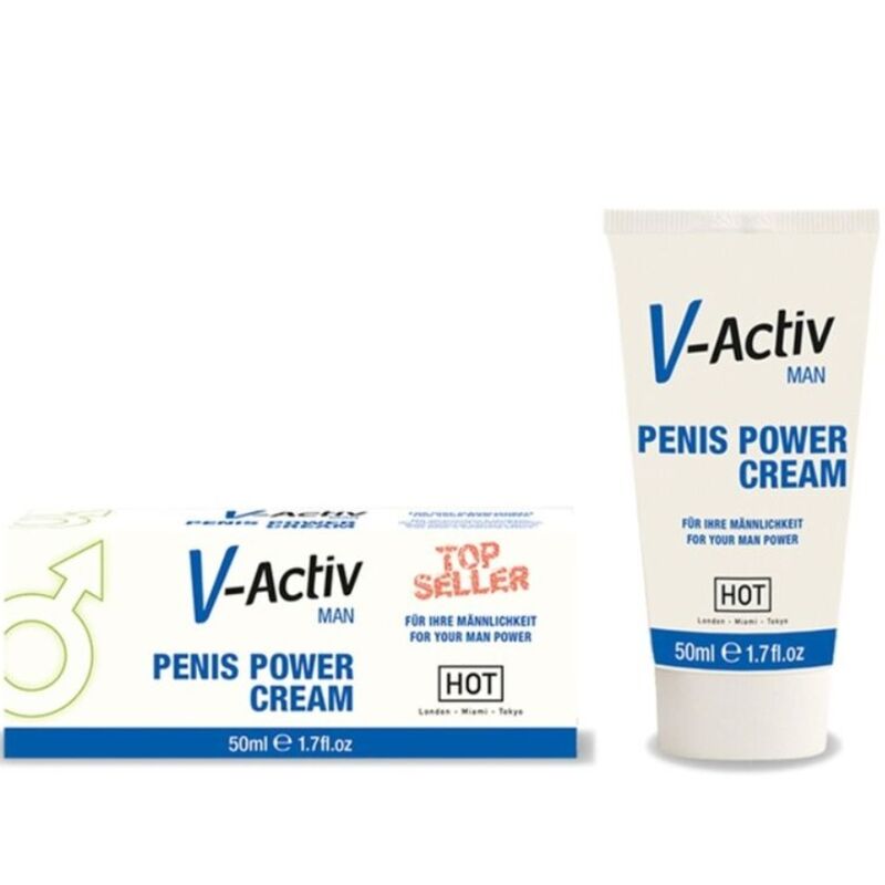 La marca HOT nos facilita esta imagen de su producto HOT - V-ACTIV CREMA POTENCIADORA HOMBRE 50ML para nuestro catálogo.