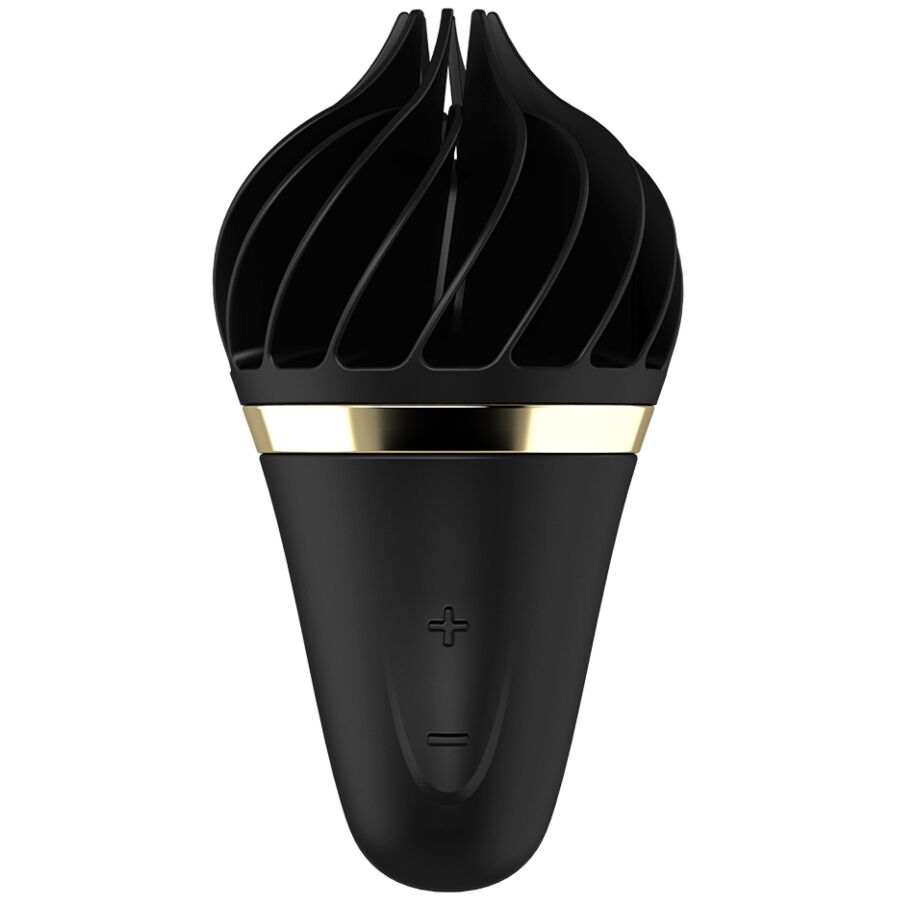 La marca SATISFYER SPINNATOR nos facilita esta imagen de su producto SATISFYER - SWEET TREAT SPINNATOR NEGRO para nuestro catálogo.