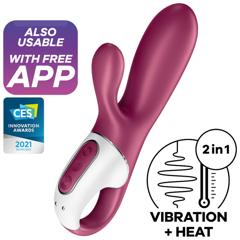 La marca SATISFYER CONNECT nos facilita esta imagen de su producto SATISFYER - HOT BUNNY VIBRADOR PUNTO G para nuestro catálogo.