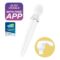 La marca SATISFYER WAND nos facilita esta imagen de su producto SATISFYER - DOUBLE WANDER APP BLANCO para nuestro catálogo.